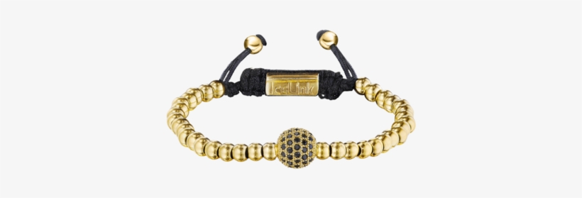 Gold Globe Bead Bracelet - Bracelet, transparent png download