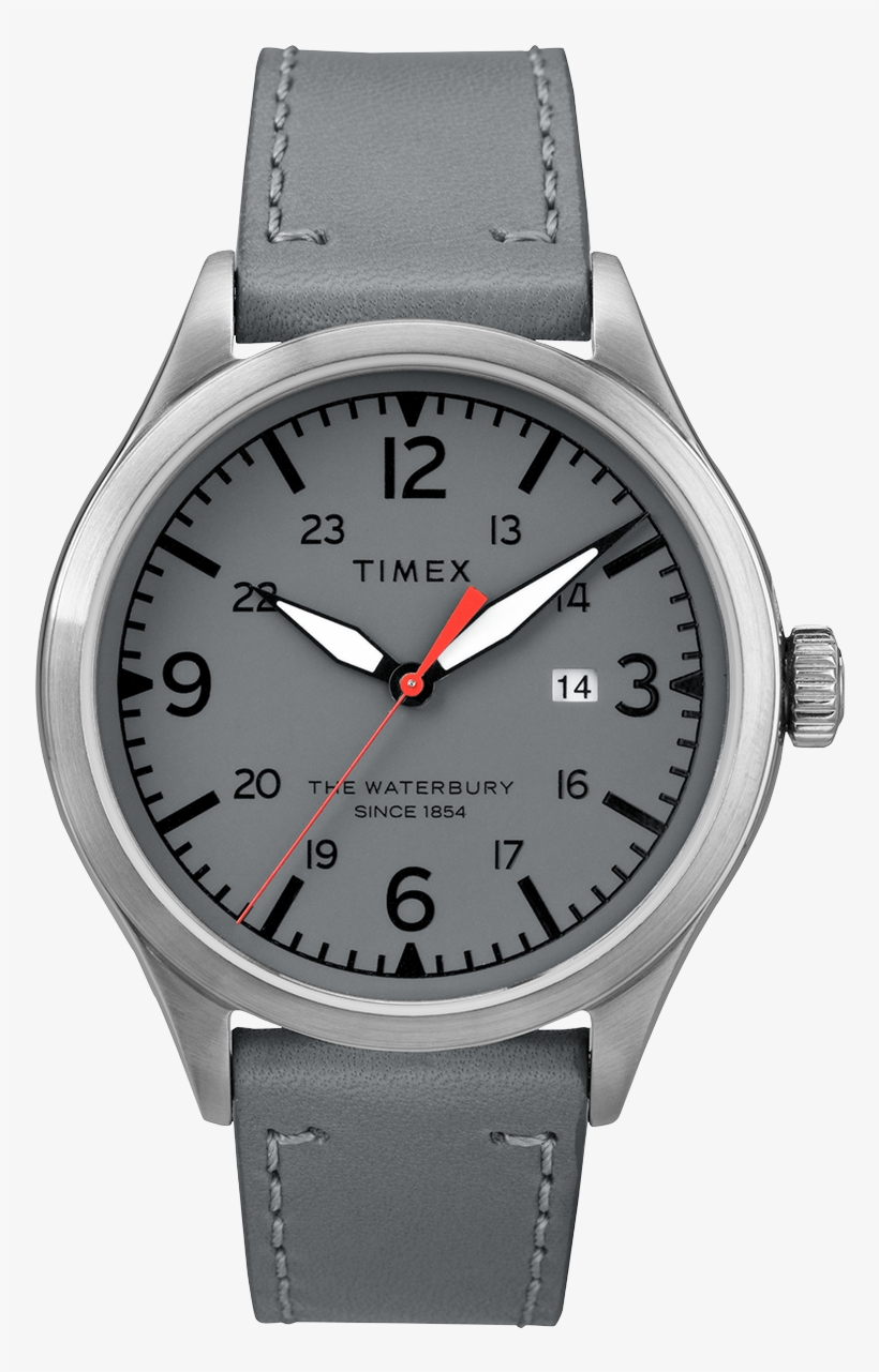 Waterbury Traditional 40mm Leather Strap Watch Stainless-steel/gray - Waterbury Traditional Chronograph Olive, transparent png download