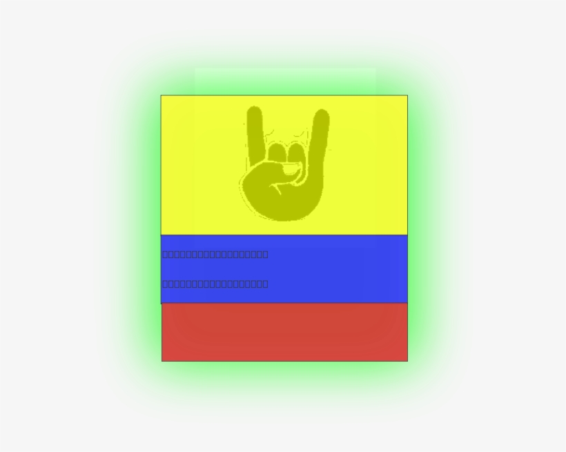 This Free Clipart Png Design Of Bandera Metal - Metal Horns, transparent png download