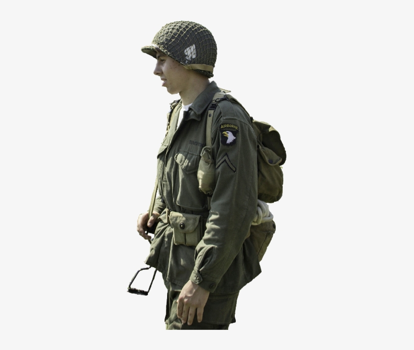 Currahee 506th Airborne Breast Oval Background Trimming - Ww2 Us Soldier Png, transparent png download