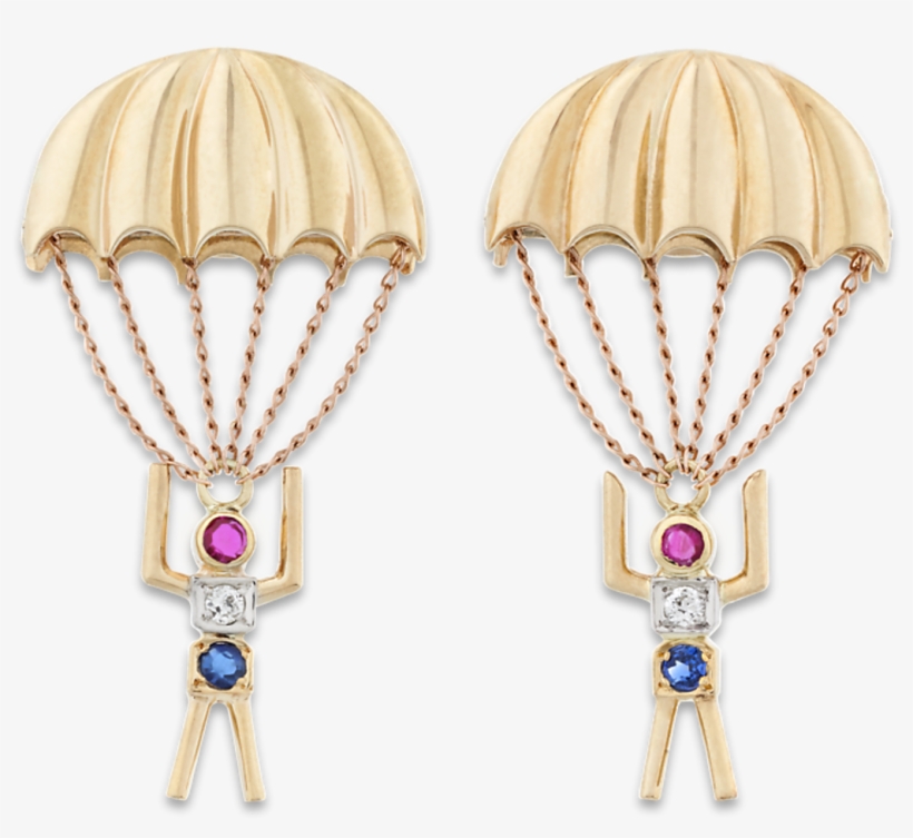Wwii Paratrooper Earrings - Paratrooper, transparent png download