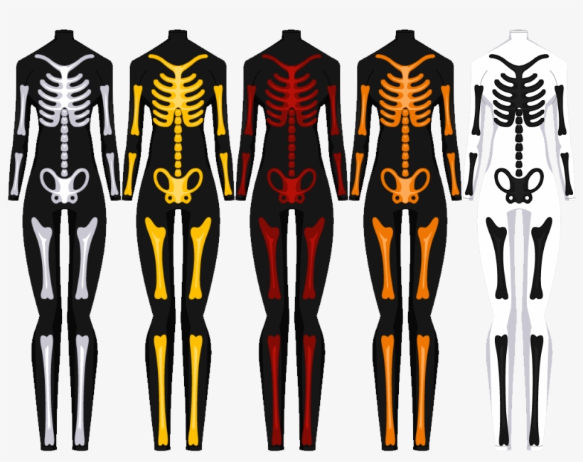 Skeleton Body - Long Sleeve Skeleton Bodysuit, transparent png download
