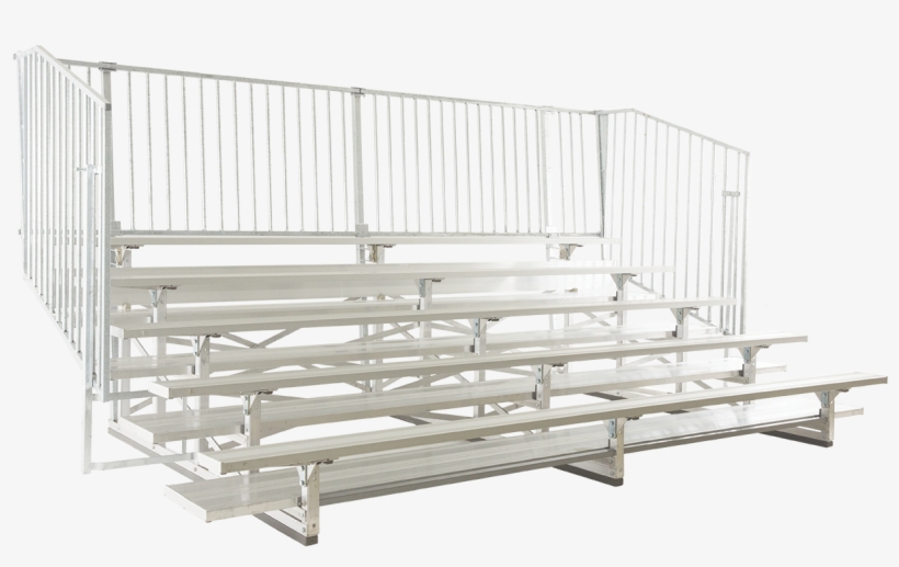 5-row “quick Seat” Aluminum Bleacher - Bleachers Transparent, transparent png download