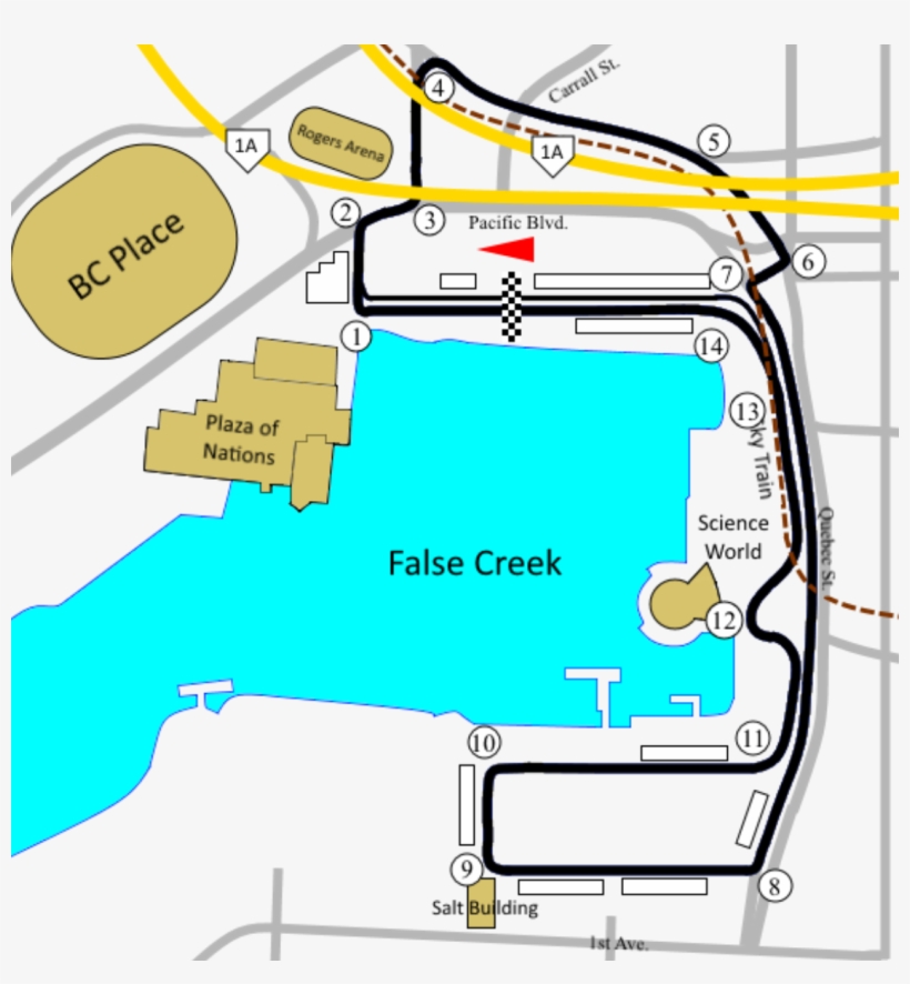 Vancouver Grand Prix New Layout - Race Track Vancouver Westwood, transparent png download