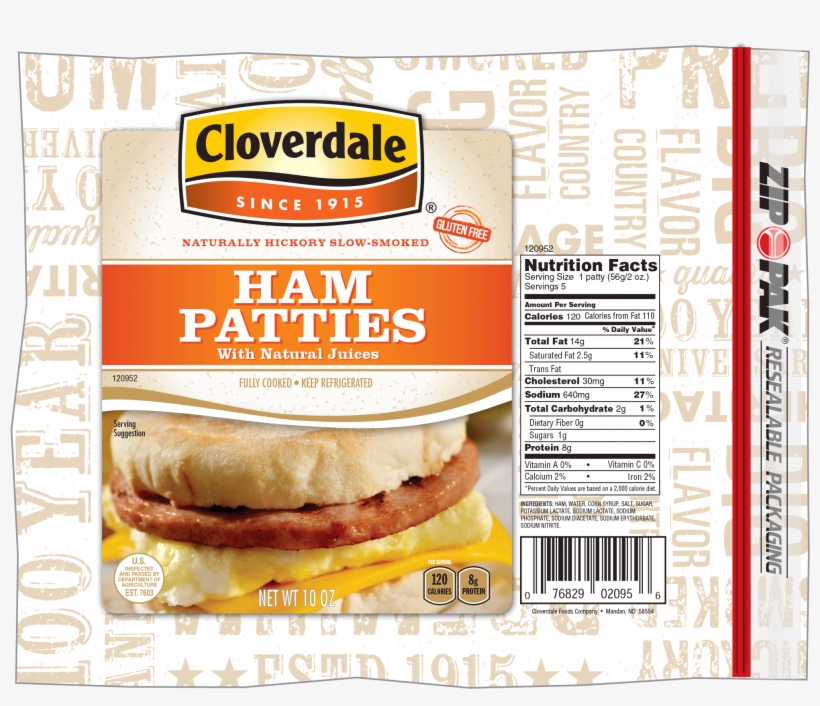 Sliced Ham Patties - Cloverdale Foods, transparent png download