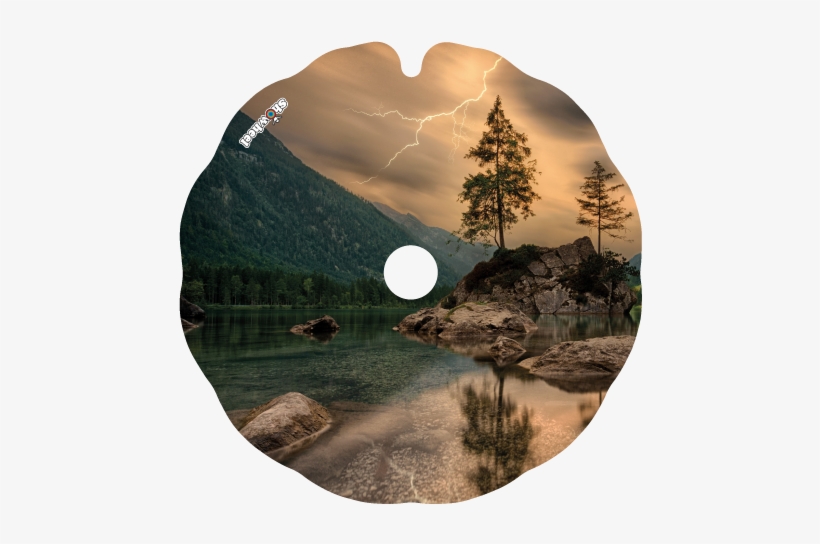 Zoom - Beautiful Photograph Of Lightning Flashing Over Trees, transparent png download