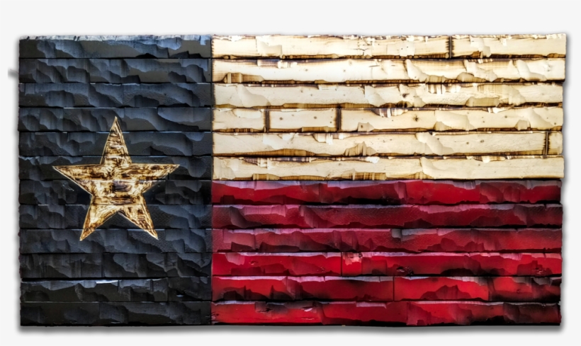 Texas State Flag Rustic Wood Decor - Texas, transparent png download