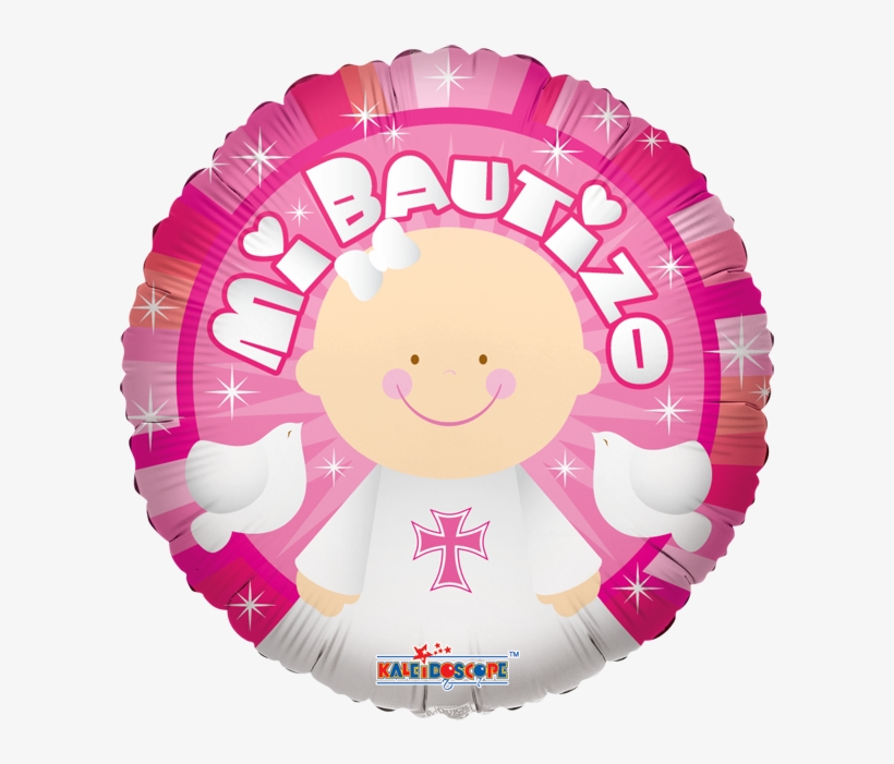 Globo Mi Bautizo Angel Rosa - Convergram, transparent png download