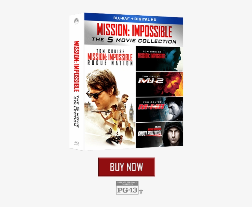 Impossible The 5 Movie Collection - Mission: Impossible 5-movie Collection (blu-ray Disc), transparent png download