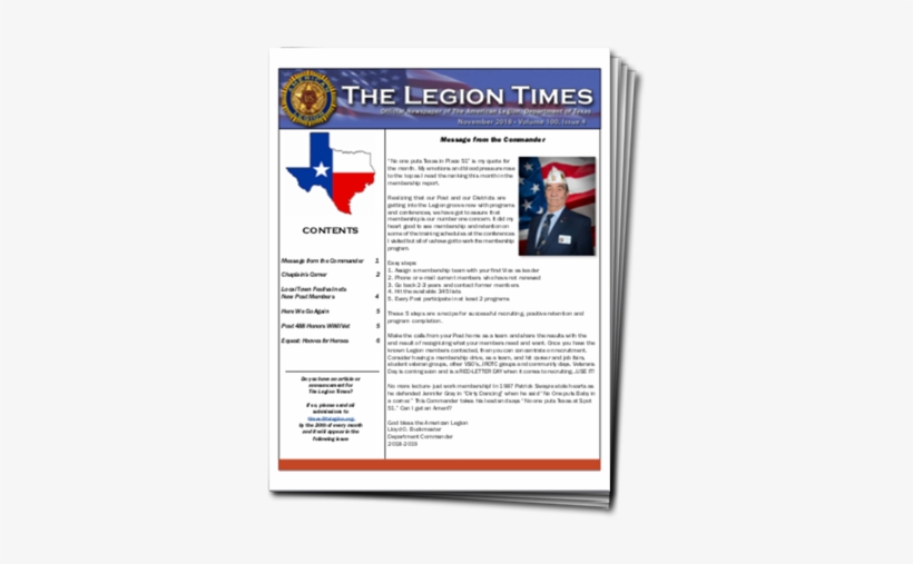 The American Legion, Department Of Texas, transparent png download