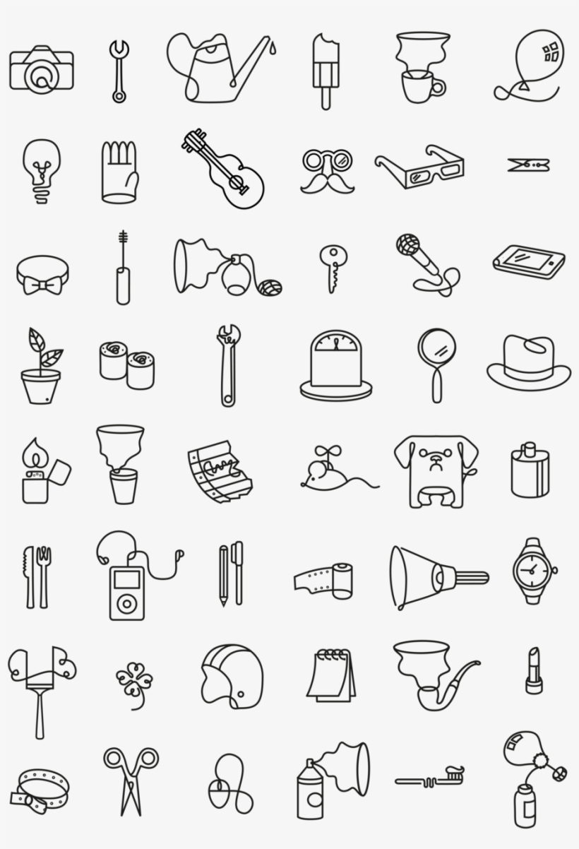 The Icons And Font Came Together In A Collection Of - Portable Network Graphics, transparent png download