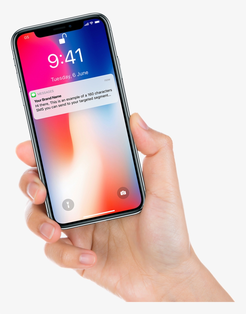 Sms Phone Mockup 1 - 2x Iphone X Glas Skärmskydd - Härdat Glas PNG