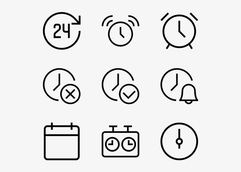 Time - Customer Service Line Icon, transparent png download