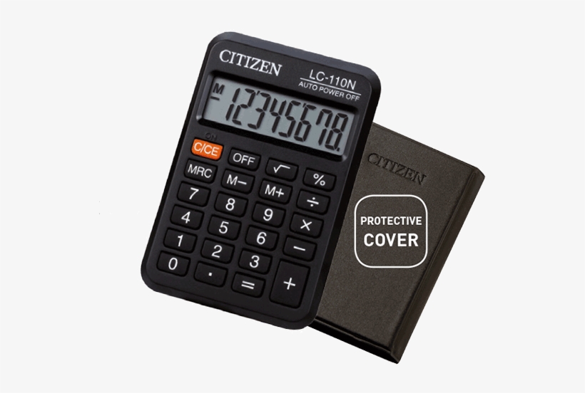 Lc 110n Lc 110n Lc 110n - Citizen Lc-110 N Basic Calculator, transparent png download