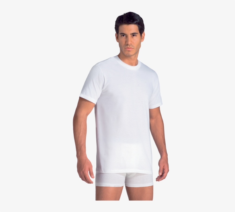 Modelo - Rinbros Playera Cuello Redondo, transparent png download