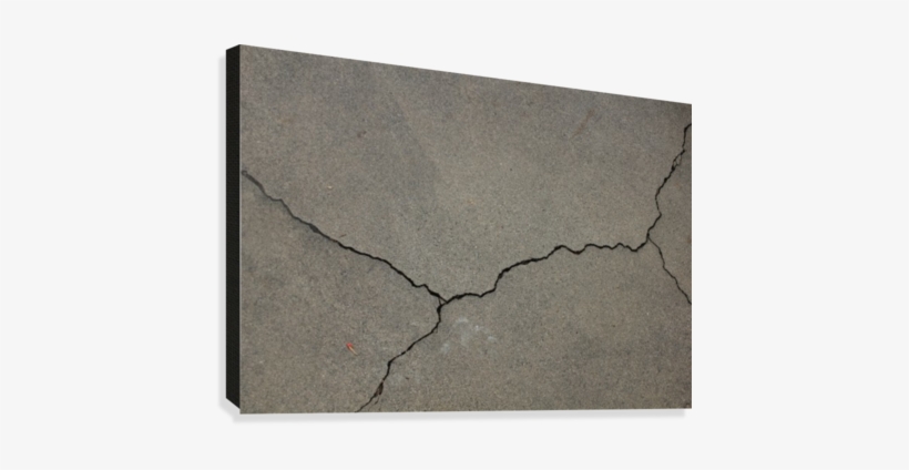 Cracked Asphalt 02 Canvas Print - Floor, transparent png download
