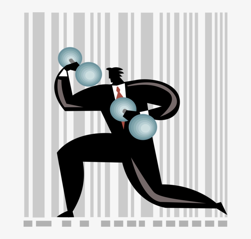 Vector Illustration Of Businessman Demonstrates The - Distribution Law Of The United States, transparent png download