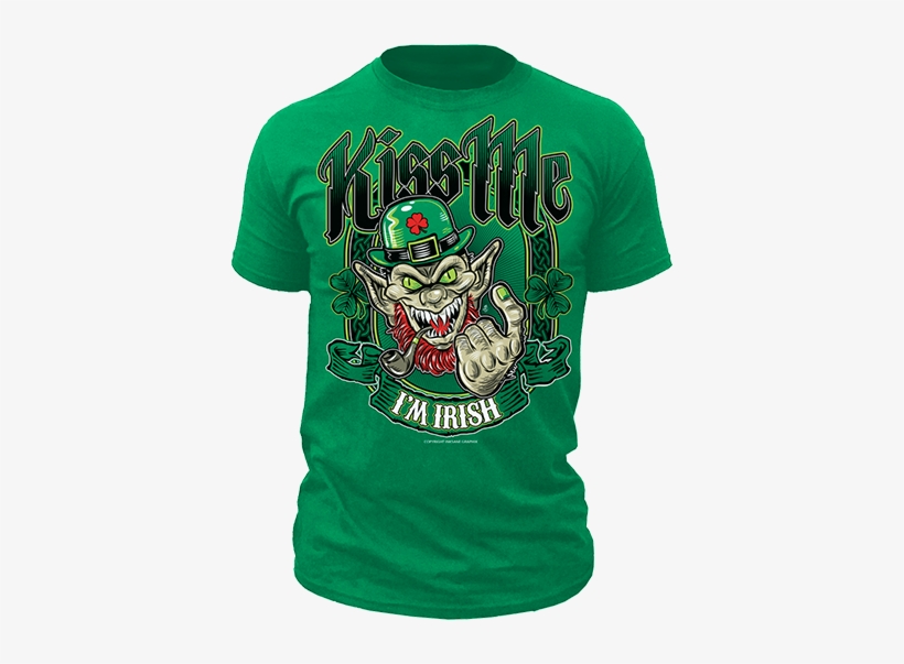 Kiss Me I'm Irish - Active Shirt, transparent png download