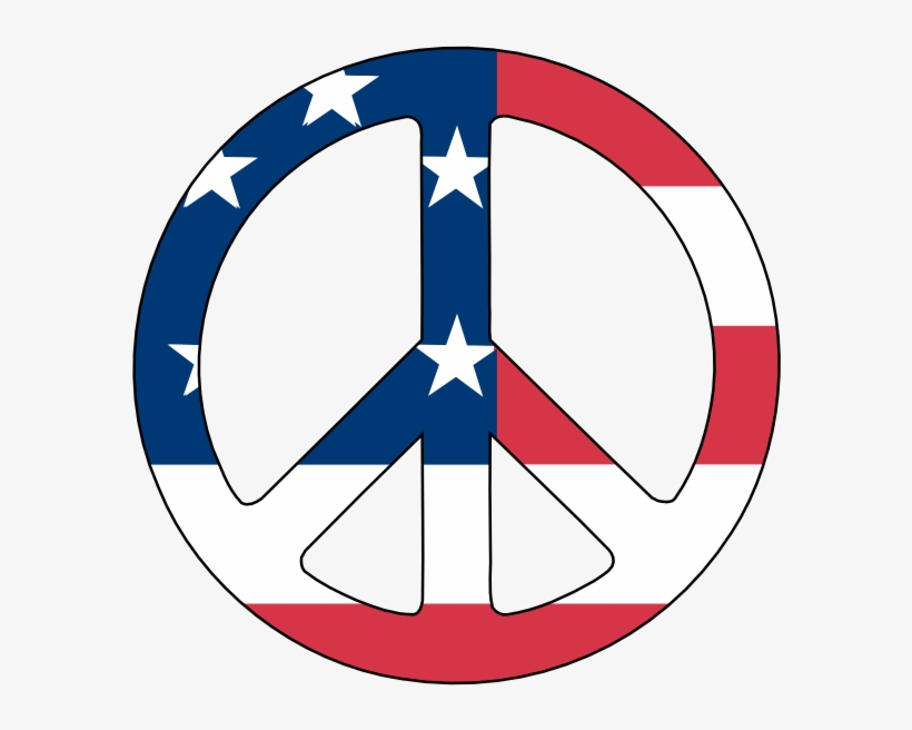 Scalable Vector Graphics Us Flag Peace Symbol Scallywag - Us Flag, transparent png download