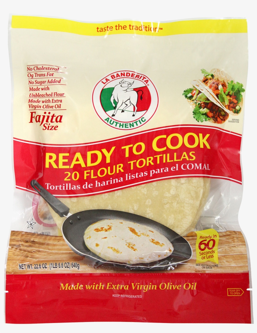 Ready To Cook Fajita Tortillas - La Banderita, transparent png download
