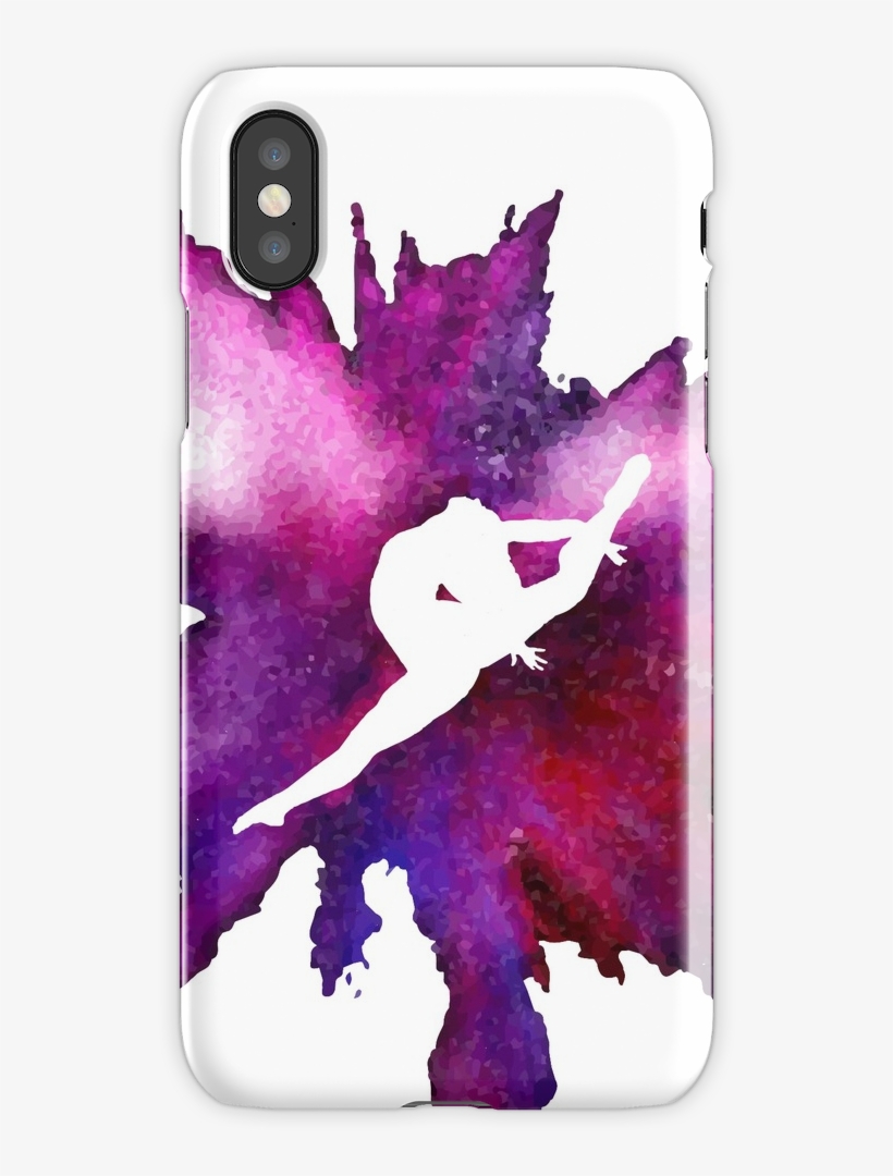 Gymnast Explosion Silhouette Galaxy Iphone X Snap Case - Bratayley Merch Phone Case, transparent png download
