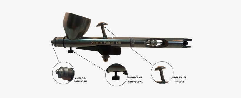 Badger Airbrush Model - Badger Airbrush Xtreme Patriot 105, transparent png download