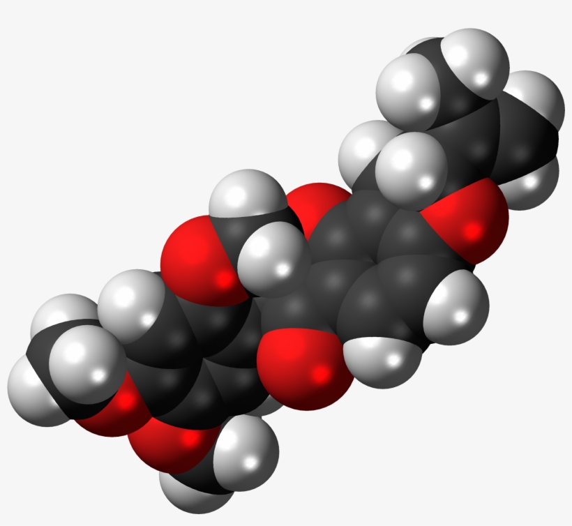 Rotenone 3d Spacefill - Cholesterol Space Filling Model, transparent png download