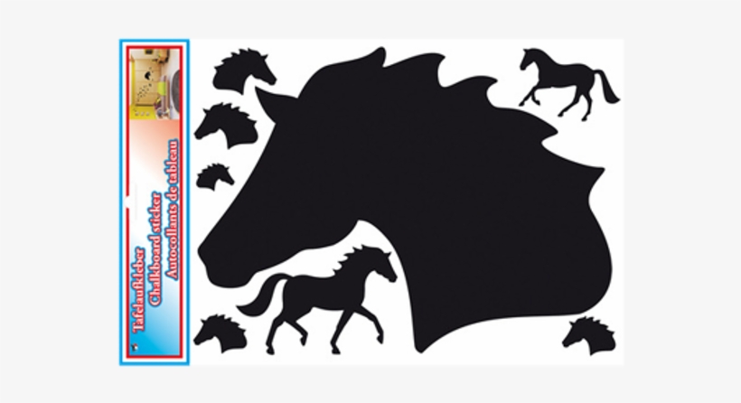 Chalk Board Horsehead - Peel N Stick Chalkboard Sticker Set, transparent png download