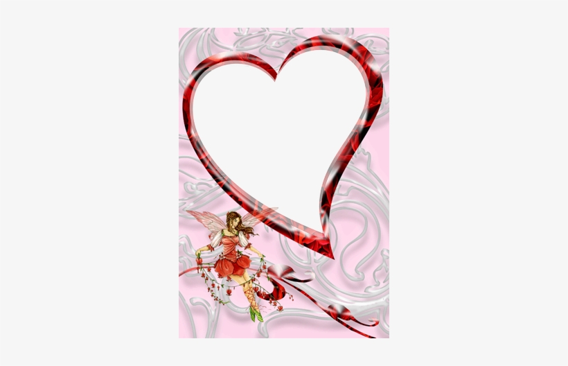Girl On The Ribbon - Love Frames, transparent png download