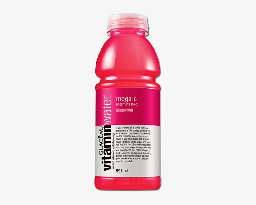 Vitaminwater Mega C - Watermelon Grapefruit Vitamin Water, transparent png download