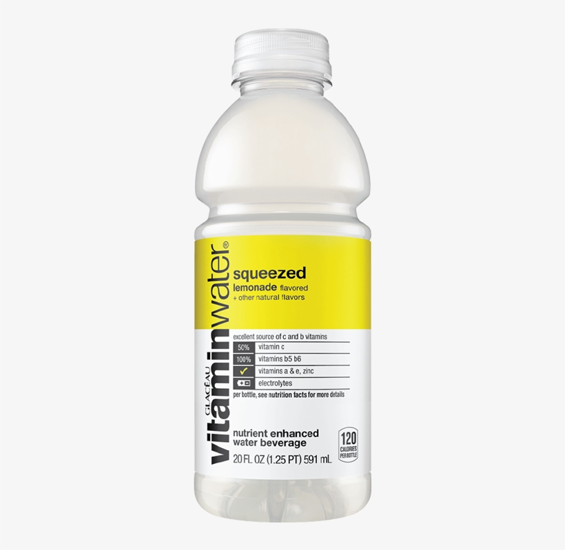 Lemonade Vitamin Water Ingredients, transparent png download