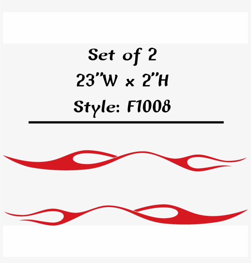 Tribal Flames Vinyl Graphic Decal Sticker - Decal, transparent png download