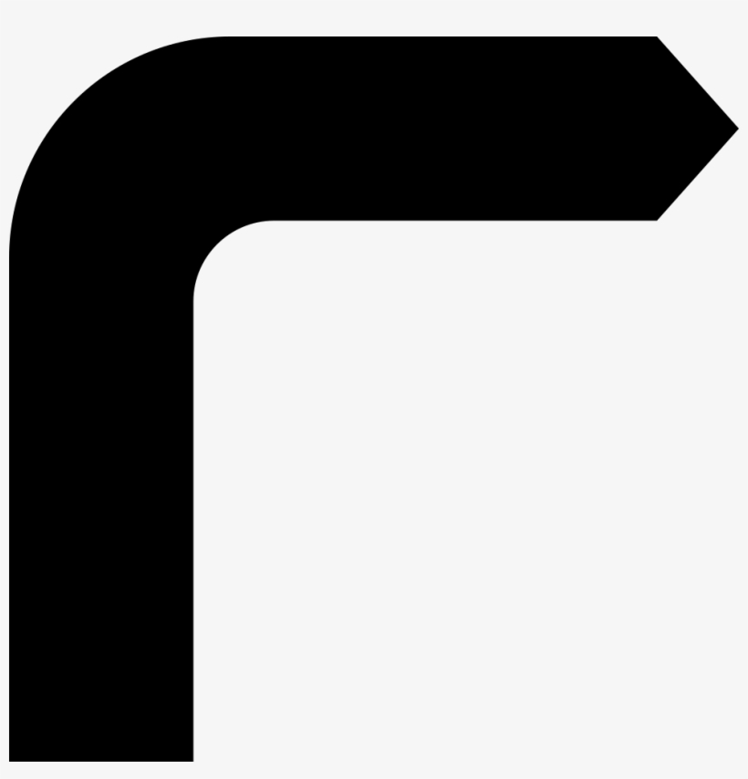 Curve Arrow Comments - Arrow With A Curve, transparent png download