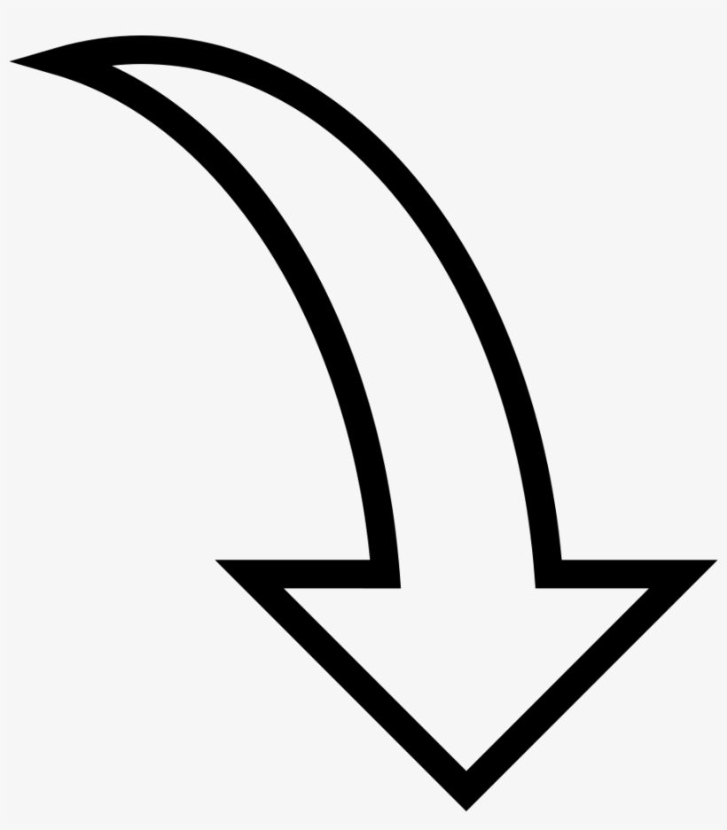 Download Curve Arrow - Strzałka Po Łuku, transparent png download