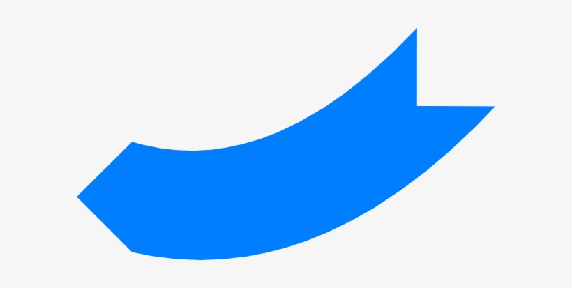Download How To Set Use Blue Curved Arrow Svg Vector | Transparent PNG ...