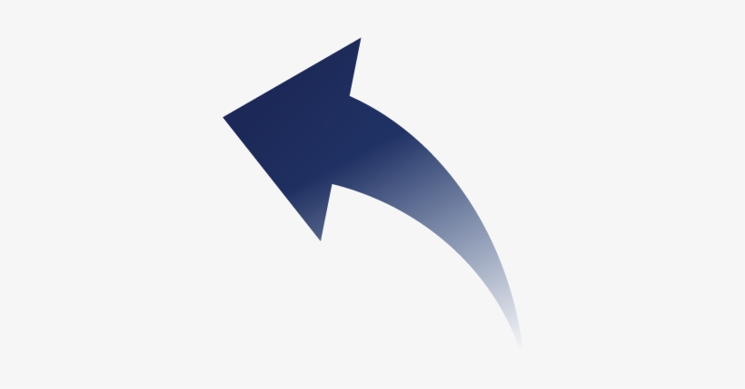 A25 Curvedarrow Darkblue - Arrow, transparent png download