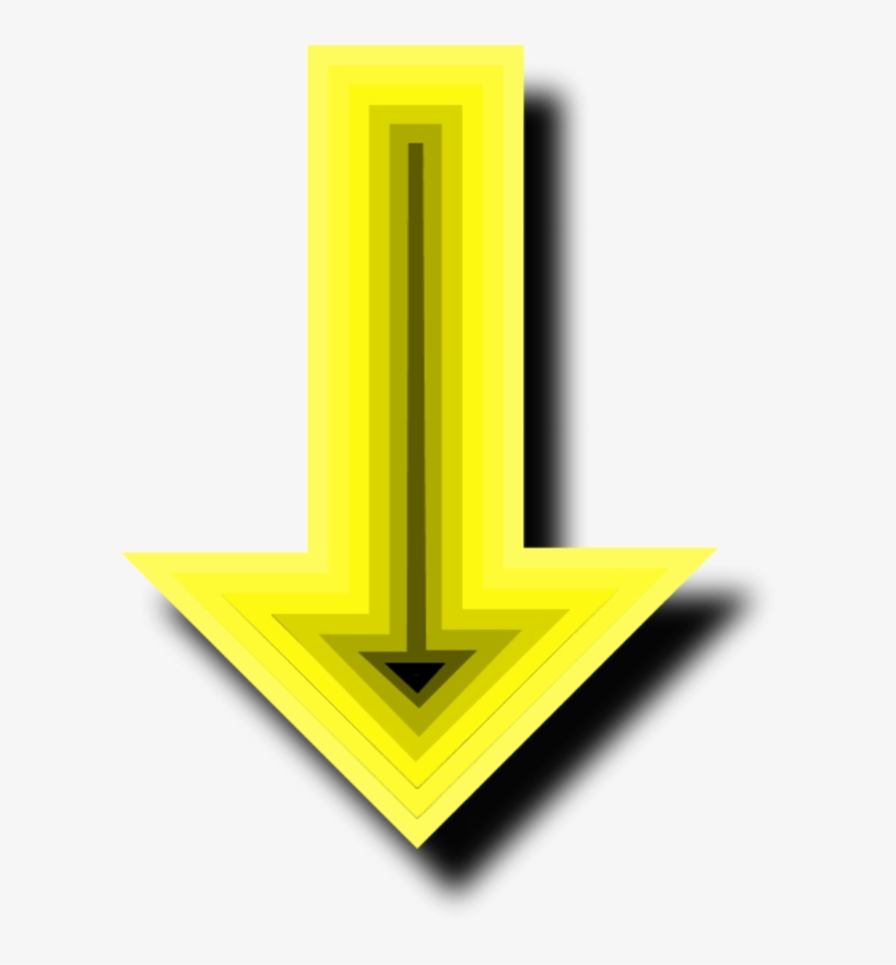 Arrow Pointing Down Clipart Source - Graphic Design, transparent png download