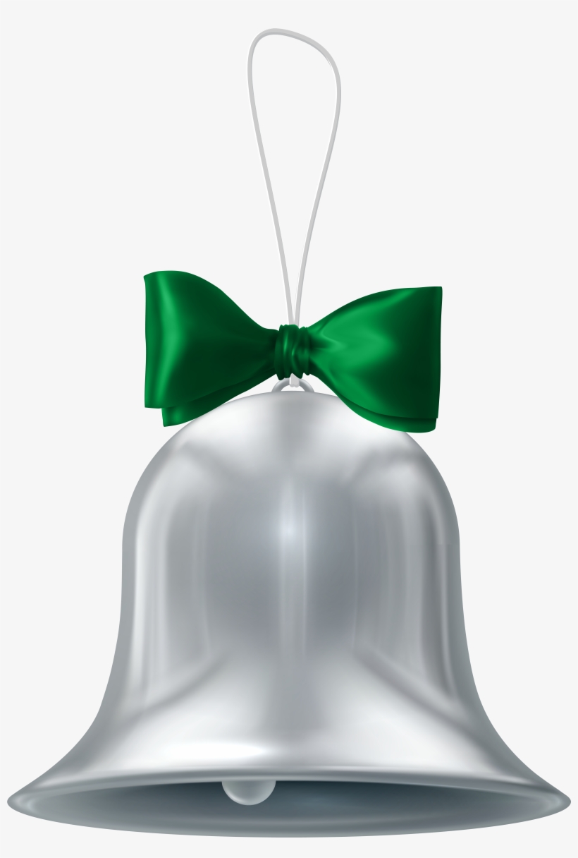Christmas Silver Bell Transparent Png Clip Art - Portable Network Graphics, transparent png download