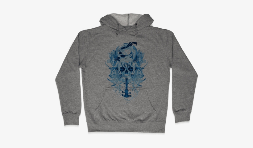 221b Watercolor Sherlock Skull Hooded Sweatshirt - Siberian Husky Face Hoodie: Funny Hoodie From Lookhuman., transparent png download