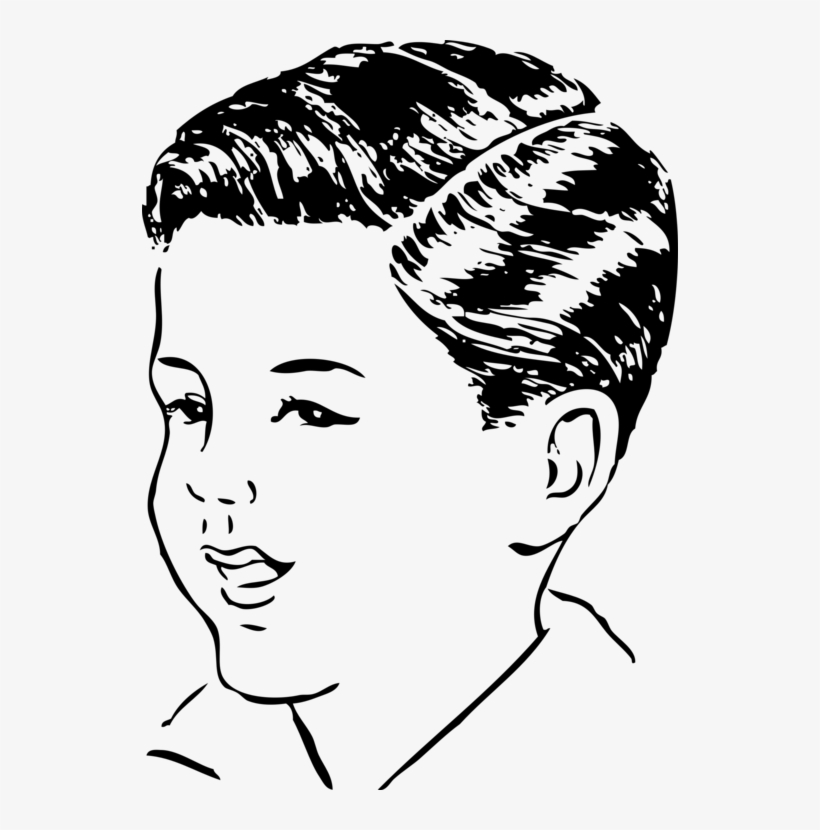 Hairstyle Computer Icons Regular Haircut Download - Part In Hair Clipart, transparent png download