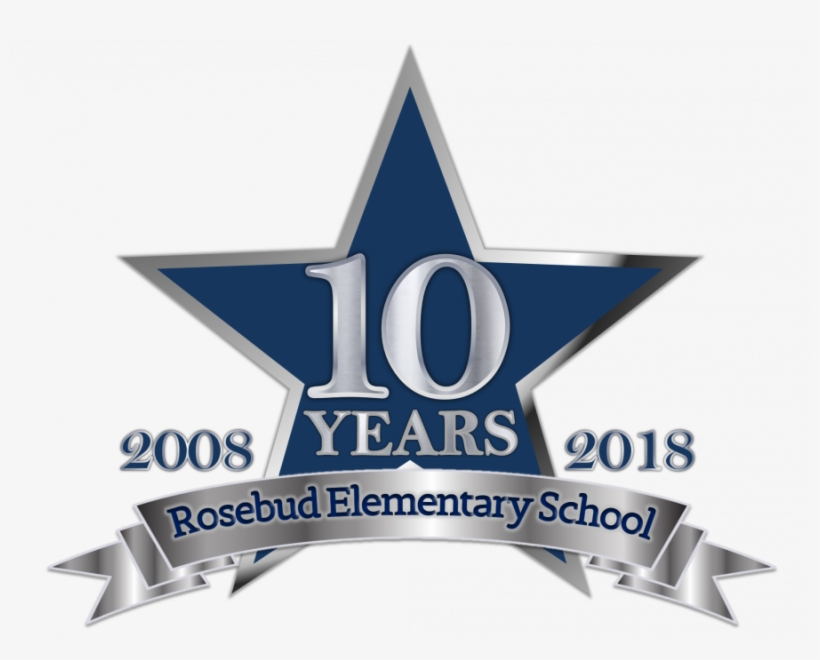 Rosebud's 10 Year Anniversary Celebration - Emblem, transparent png download