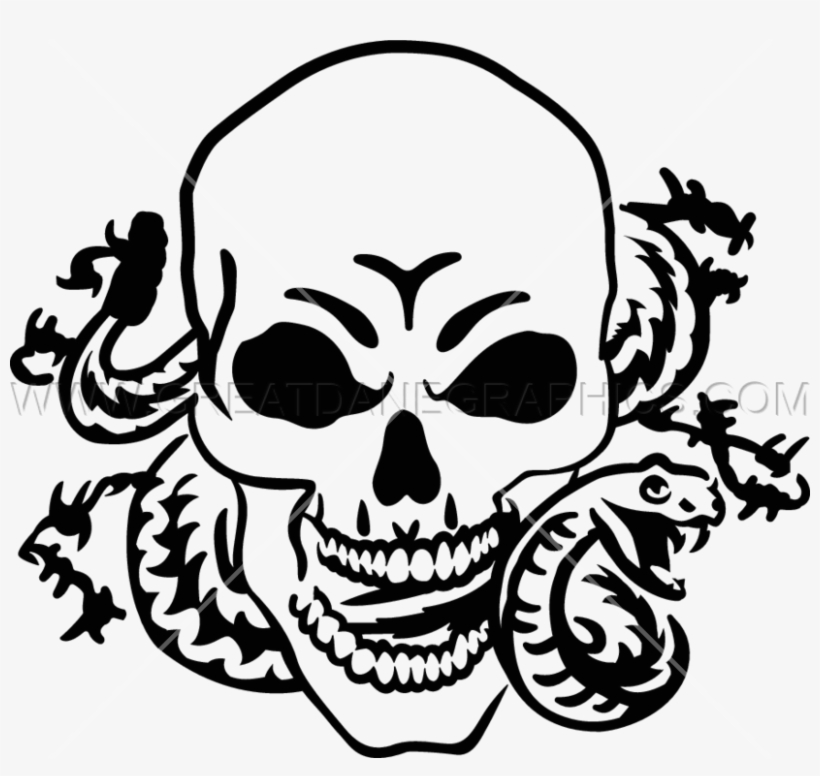 Collection Of Free Cobra Skull Download On - Snake In Skull Png, transparent png download