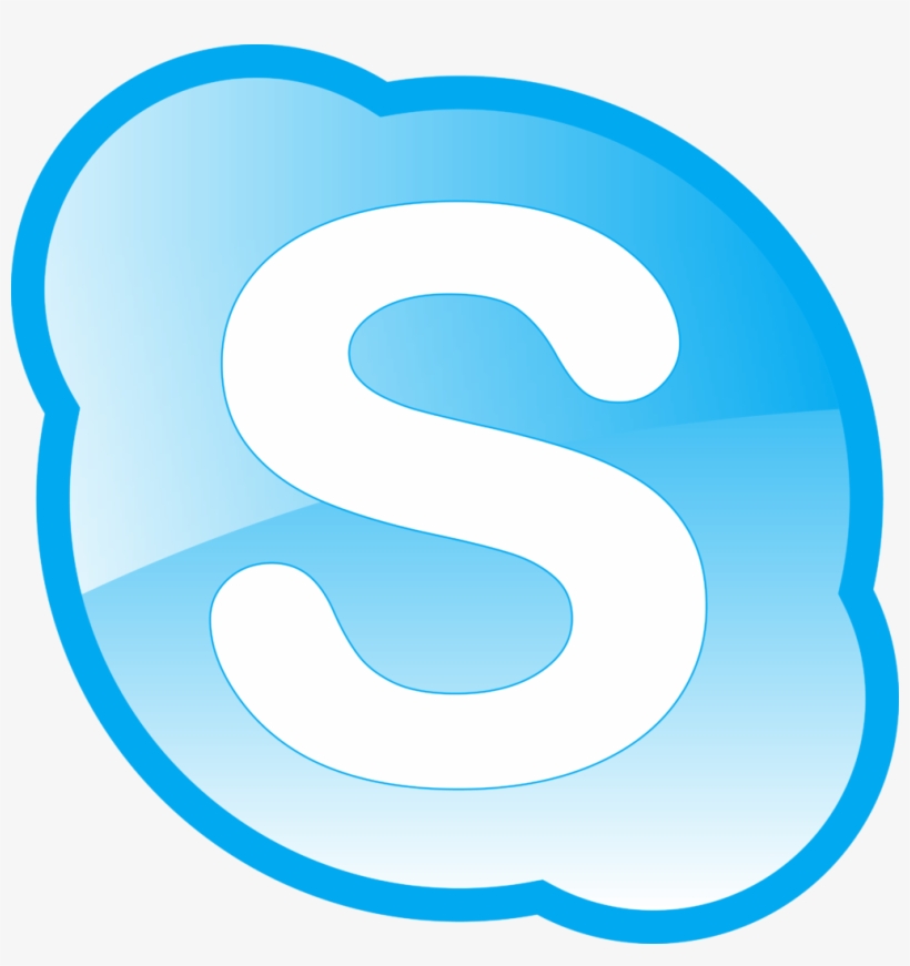 File - Skype-icon - Skype Logo Black Background, transparent png download