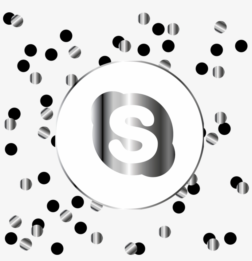 Skype Silver Icon - Blog, transparent png download