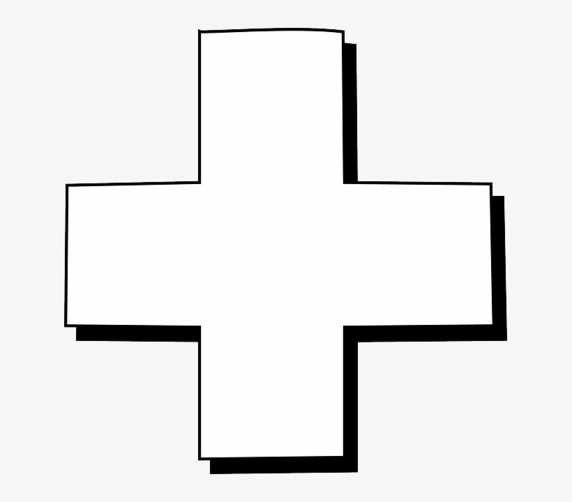 Cross Page 2 Clip Free - White Cross On Black, transparent png download