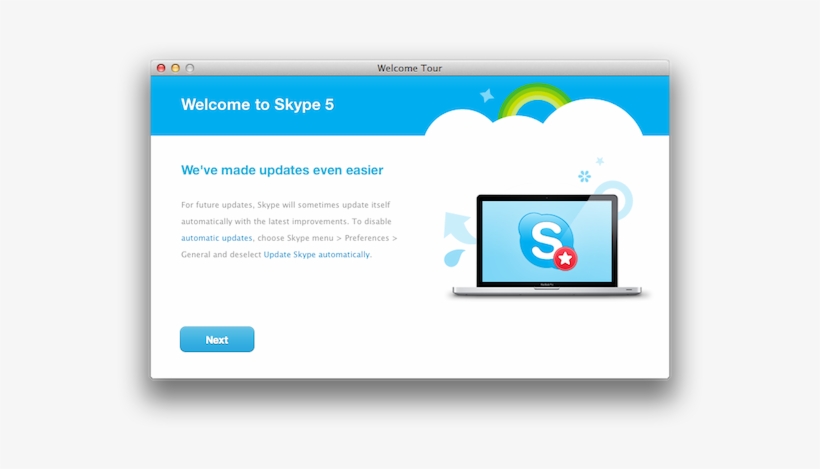 6 For Mac Released With Automatic Updates, Lion Full-screen, - Skype Update Screen, transparent png download