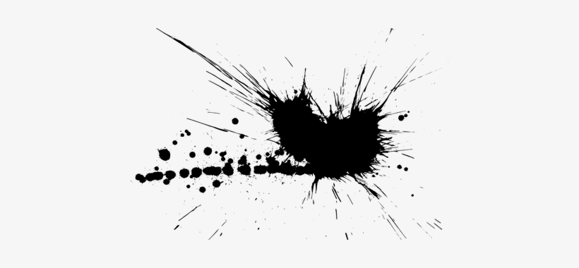 Paint Splatter Png Transparent Clip Transparent Stock - Black Colour Splash Png, transparent png download
