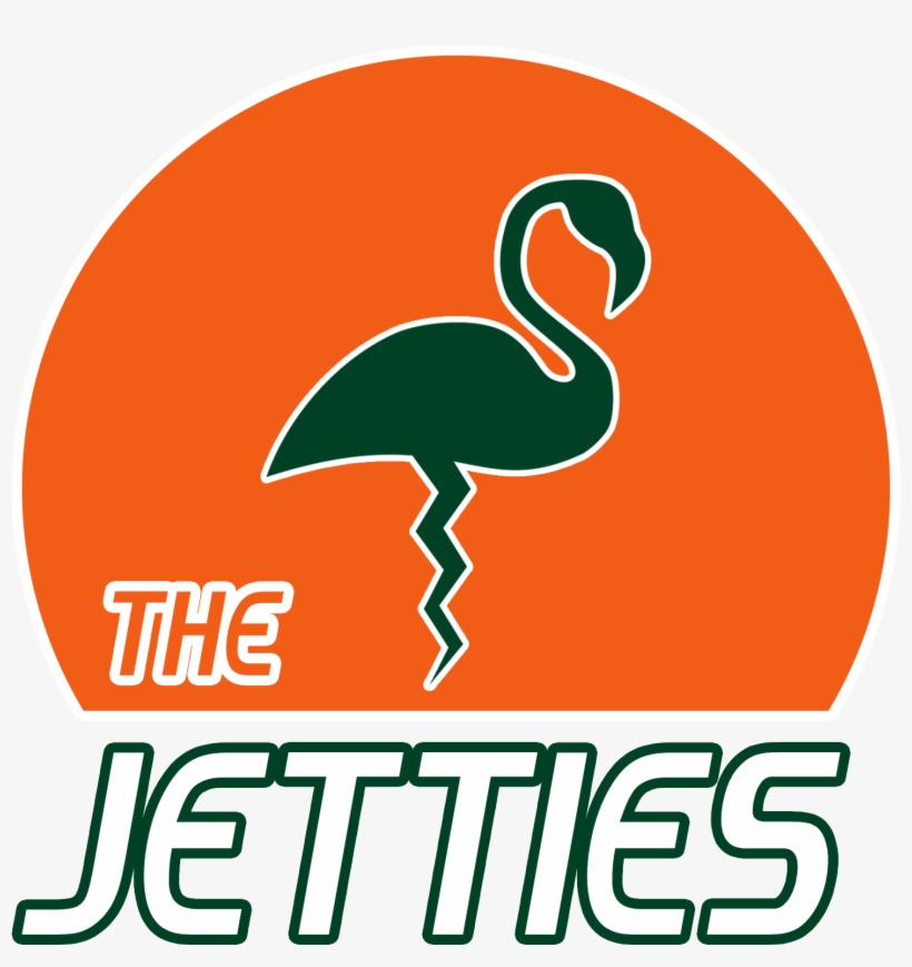 The Jetties Flamingo Logo Inspired By The Miami Hurricanes - Flamingo, transparent png download