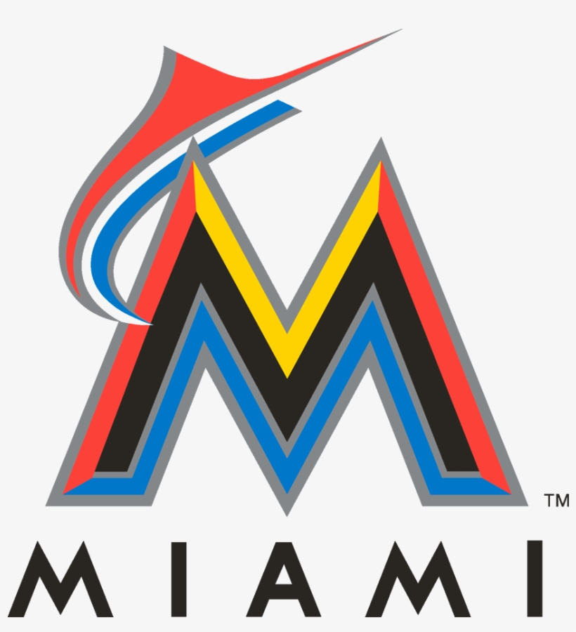 Miami Marlins Logo - Miami Marlins Baseball Logo, transparent png download