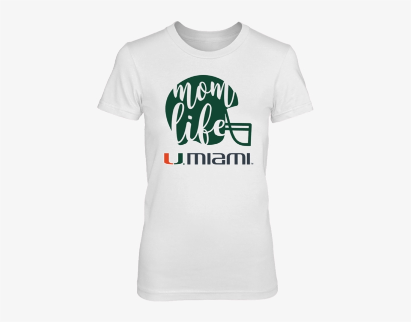 Miami Hurricanes Mom Life T Shirt - Mom Life Football Baseball T-shirt, transparent png download